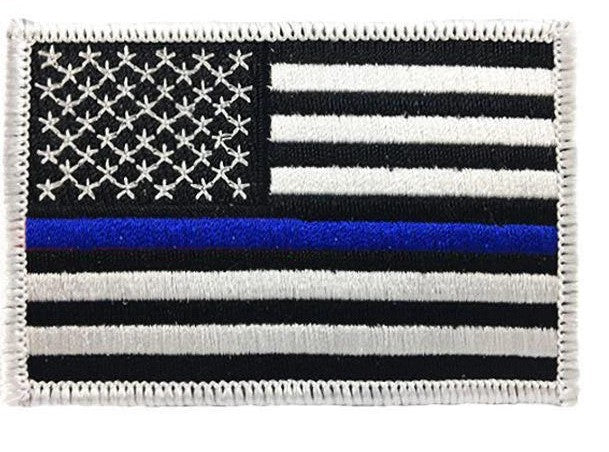Thin Blue Line US Flag Patch