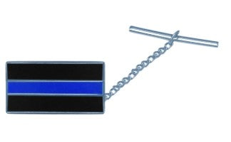 Police Blue Line Tie Tac