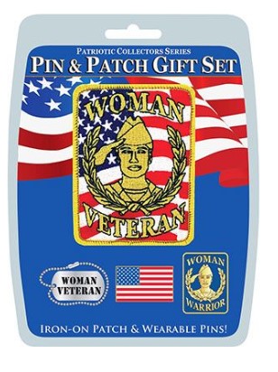 Woman Veteran Pin & Patch Set