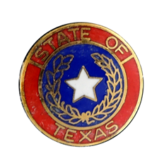 State of Texas Red Seal for a Badge