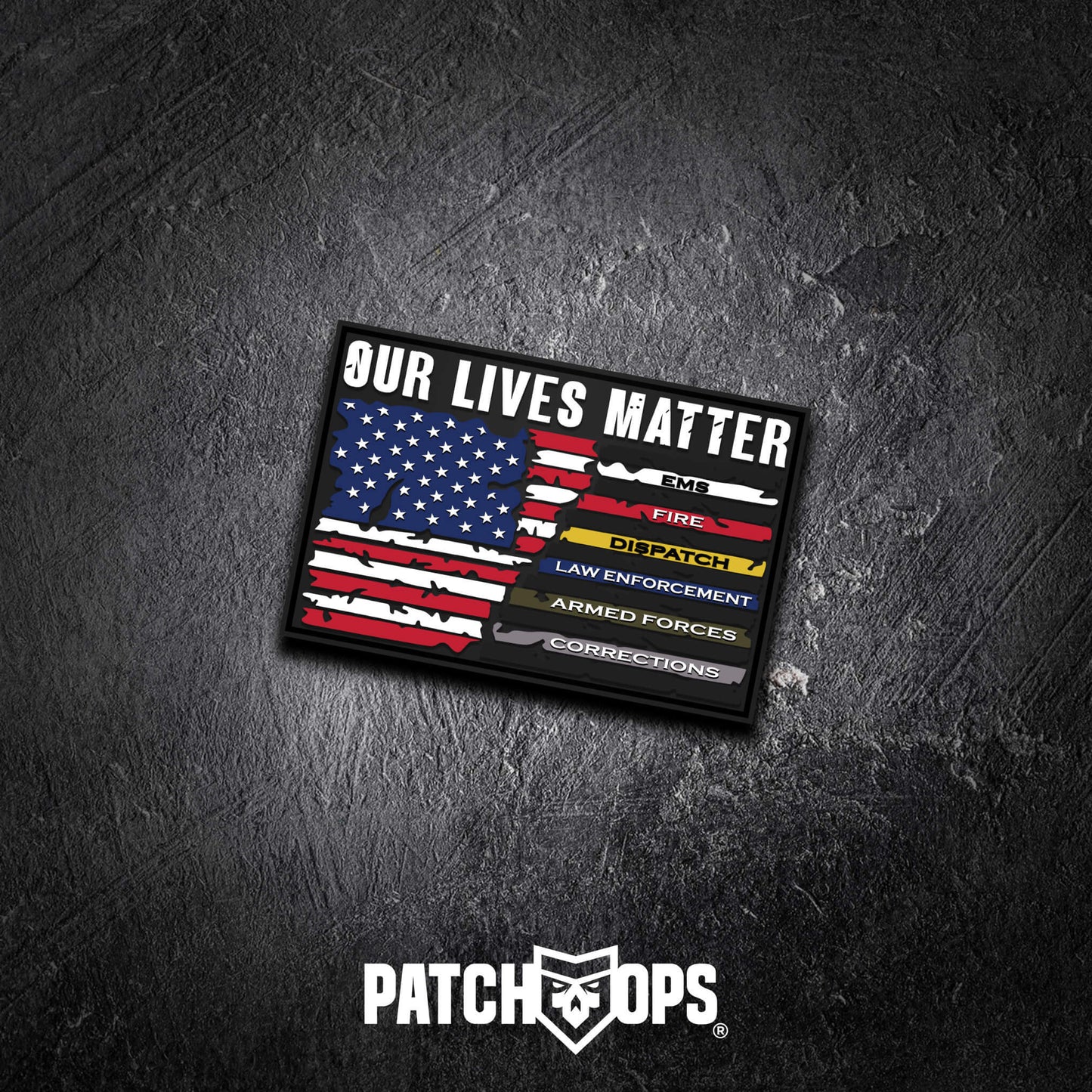 Our Lives Matter Flag PVC Patch