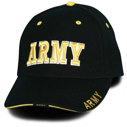 ARMY Cap Black Yellow Trim