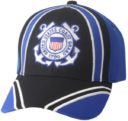 Coast Guard Black Stripe Cap