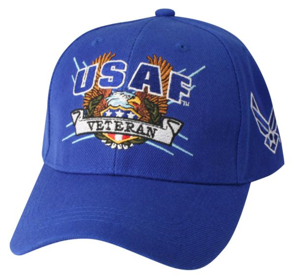 USAF Veteran Cap w Eagle - Blue
