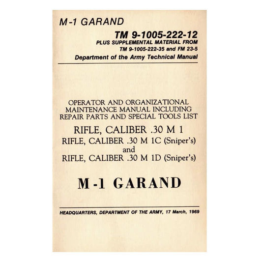 Field Manual - M1 Garand