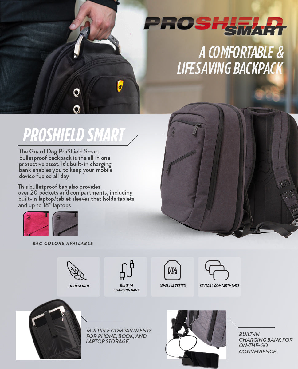 Guard Dog ProShield Smart Ballistic Backpack