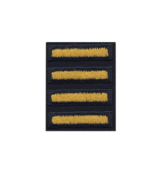 Army Dress Uniform Female Overseas Bars (Gold/Blue)
