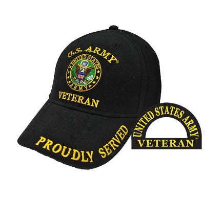 US Army Crest VETERAN Cap