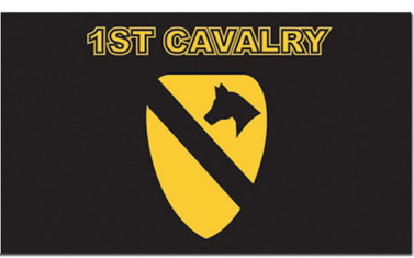 Stick Flag 1st Cavalry 12" x 18''