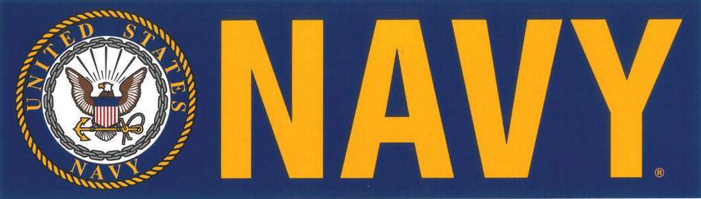NAVY US Navy Crest Bumper Sticker