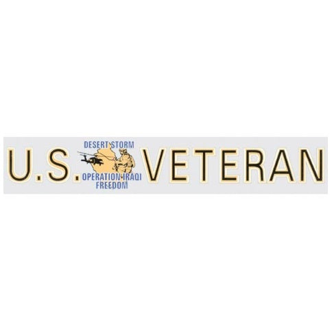 U.S. Veteran Desert Storm & Operation Iraqi Freedom Window Strip