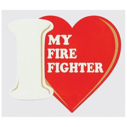 Decal  I love My Firefighter