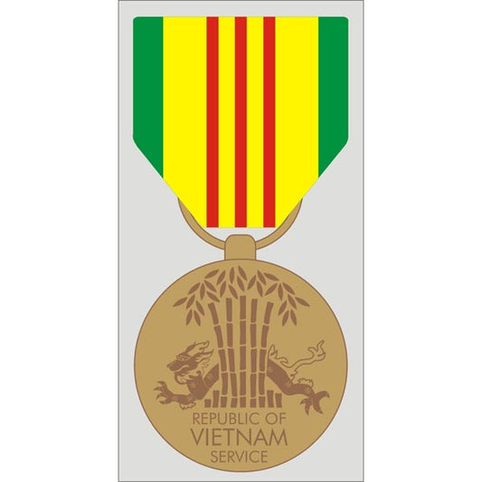 Republic Vietnam Service Medal Decal