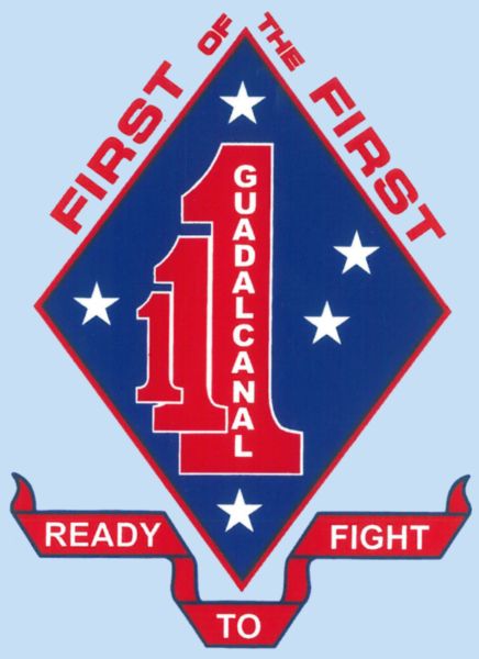 First of the First 1st Battalion Marine Reg Decal