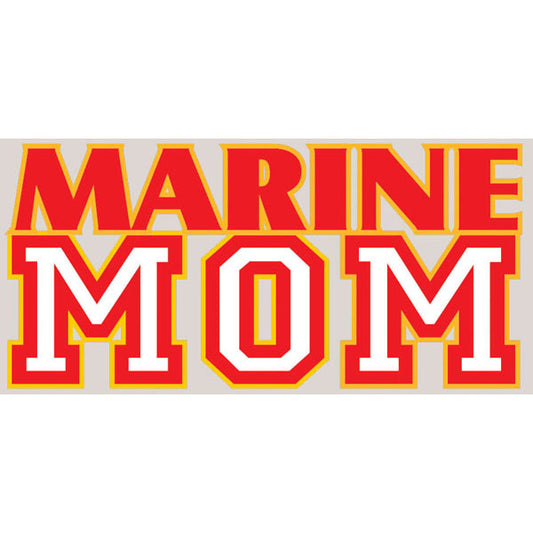 Marine Mom Bold Letter Decal