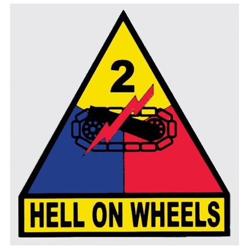 2nd Armored Division Hell On Wheels Decal