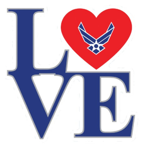 U.S. Air Force Love Symbol Decal
