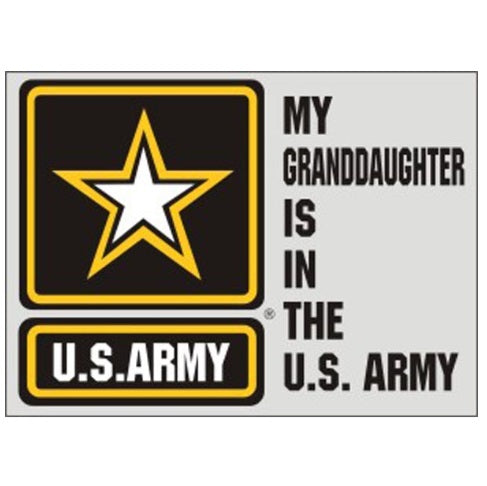 My Grandaughter in Army Decal