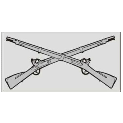 Infantry Crossed Rifles Decal