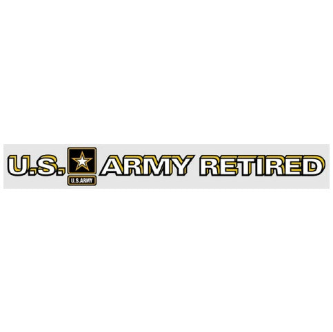 US Army Star Retired Window Strip