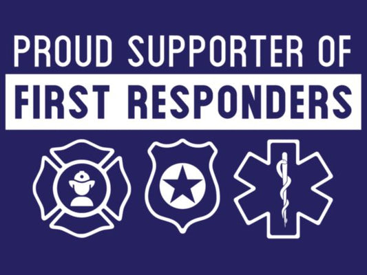 Proud Supporter of First Responders Decal