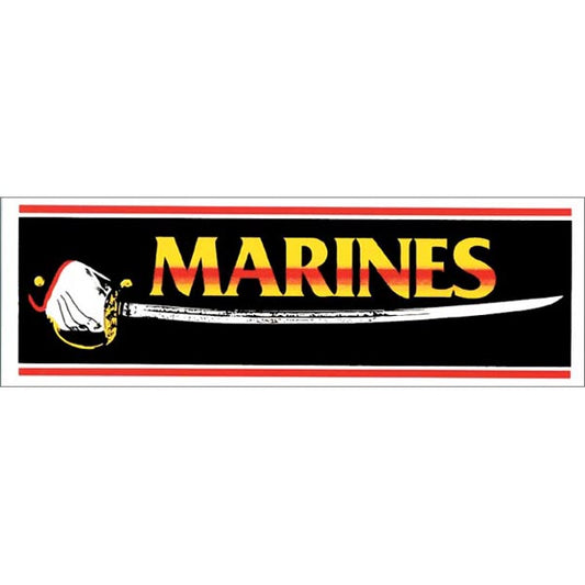 Marine Sword Glove Bumper Sticker