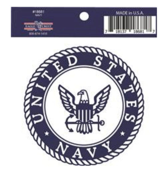 U.S. Navy Eagle Decal Round
