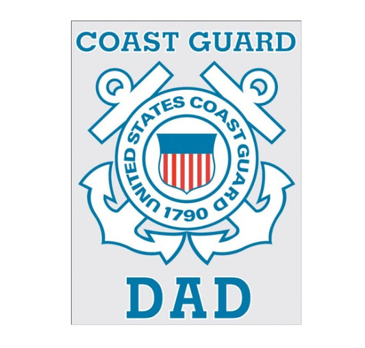 Coast Guard Dad Decal