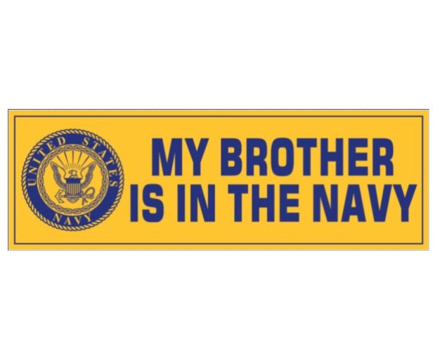 Bumper sticker Brother Navy