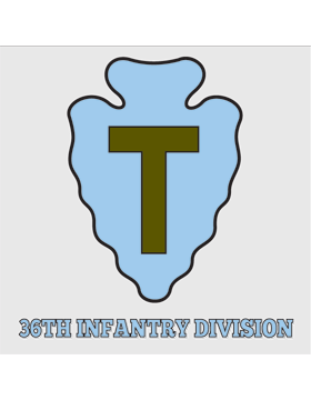 36th Infantry Division Decal