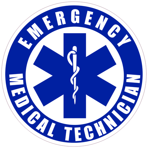 Caduceus Star Of Life EMT 4" Sticker