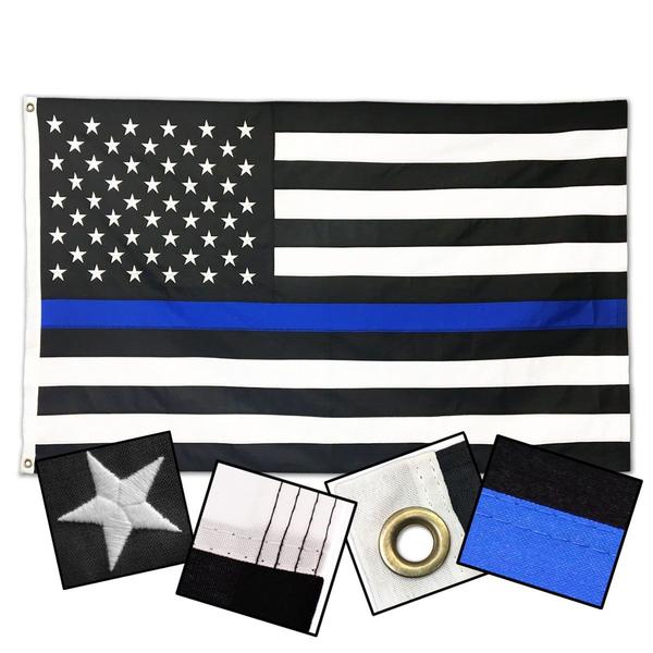 DuraSleek Thin Blue Line US Flag
