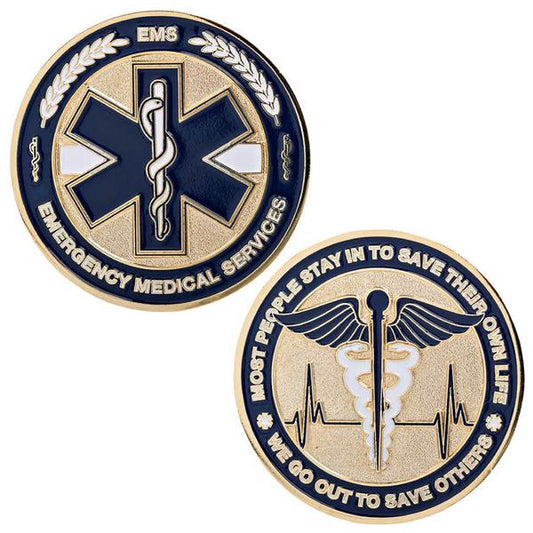 "We Go Out to Save Others" EMS Challenge Coin