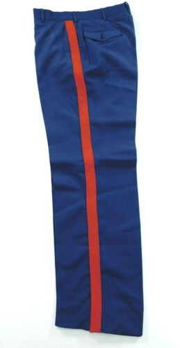 Marine Blue Dress Pant w Red Stripe