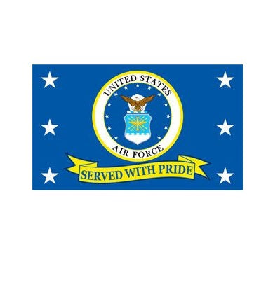 Air Force - Served with Pride Flag