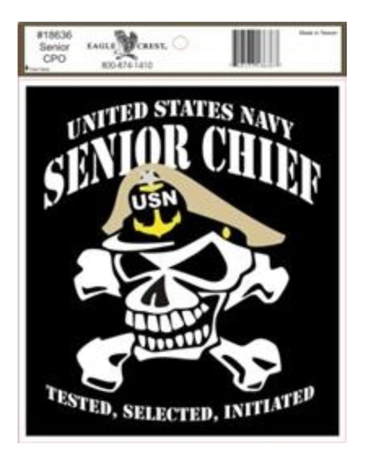 U.S. Navy Senior Chief Decal