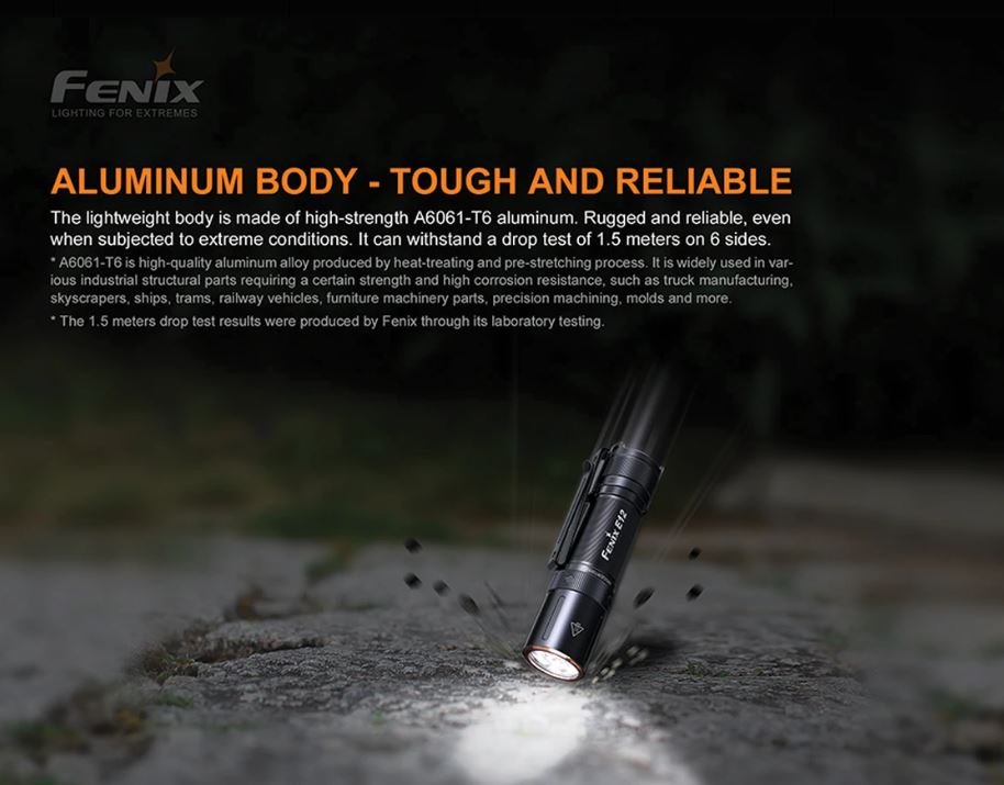 Fenix E12 V2.0 AA LED Flashlight