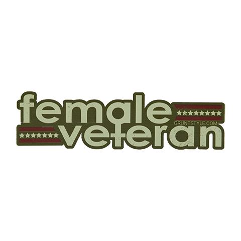 GS Female Veteran Decal