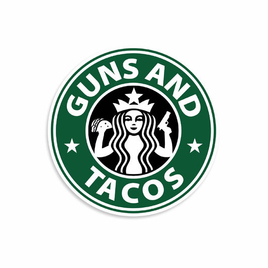 Guns and Tacos Vinyl Sticker