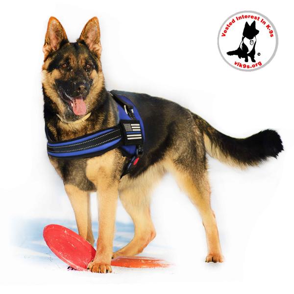 Thin Blue Line Reflective Dog Harness