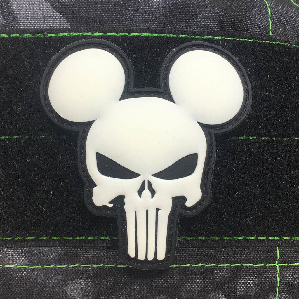 Mouse Skull PVC Patch