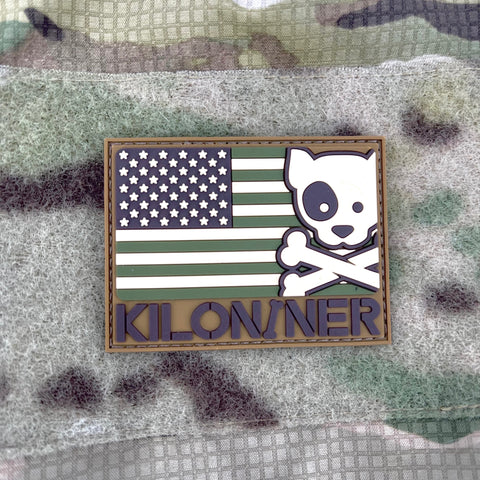 KiloNiner Freedom Crossbones PVC Patch