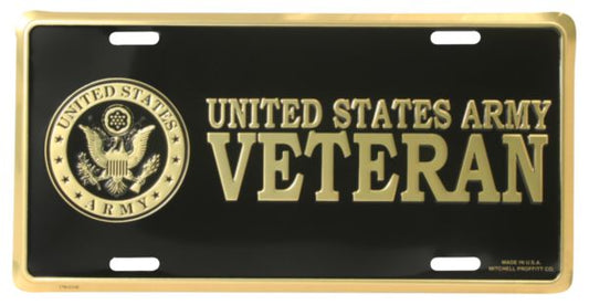 US Army Veteran License Plate