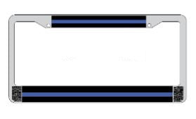 Thin Blue Line License Plate Frame
