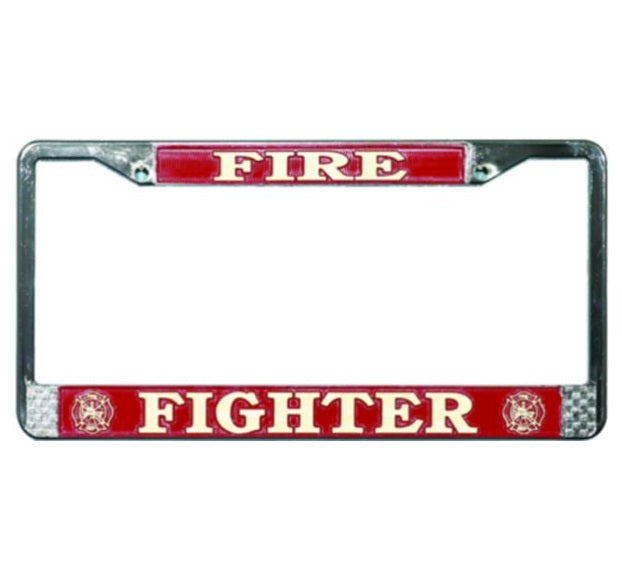 License Plate Frame - Fire Fighter