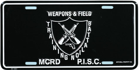 Weapons & Field Training License Plate