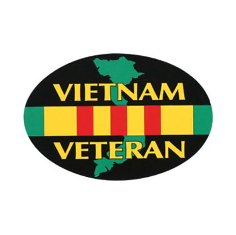 Vietnam Veteran Oval Auto Magnet