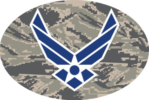 Air Force Logo  ABU Camo Oval Magnet