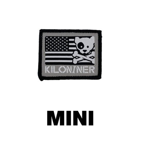 KiloNiner Mini Freedom Crossbones Dog Morale Patch