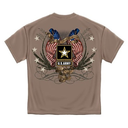 Army Star 4 star 2 Flag T-Shirt